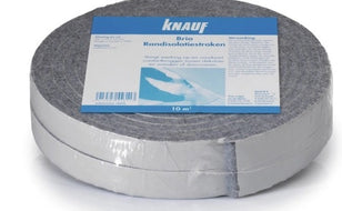 Knauf Brio Bande d'isolation périphérique en feutre – Auto-adhésive, 10 x 25 mm, 2 x 5 m