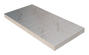 Lot de PIR 30 mm d'épaisseur - Rd 1,35 - Recticel Silver - Revêtement en aluminium - Bords droits - 600x1200 mm 16p/lot = 11,52 m²